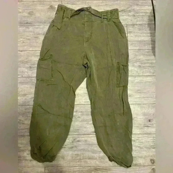 Free People green lightweight woman’s pants size 6 - Picture 1 of 11